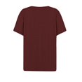 thumbnail image 5 of Jsaierl Womens Casual Notched V Neck Short Sleeve Shirts Summer Solid Color Work Tunics Simple Basic Bussiness Blouses, 5 of 5