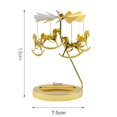 thumbnail image 2 of fastboy Rotating Candle Holder Candlestick Decorative for Living Room Ornament Horse, 2 of 9
