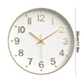 thumbnail image 3 of EGNMCR Wall Clock Silent Wall Clocks Battery Operated 12 Inch Modern Non Ticking Analog Clock Decorative For Kitchen Office Bathroom Bedroom clock clock, 3 of 6