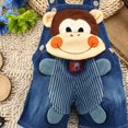 thumbnail image 4 of KIDSCOOL SPACE Baby Cute Summer Jean Overalls,Toddler Denim Cartoon 3D Animal Shortalls,2-3 Years, 4 of 5