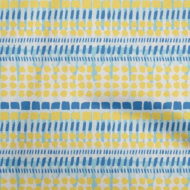 oneOone Rayon Yellow Fabric Dot Craft Projects Decor Fabric Printed By The Yard 56 Inch Wide