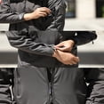 thumbnail image 3 of RXIRUCGD Man Solid Color Fleece Outdoor Jacket, Khaki, Size: XL, 3 of 3