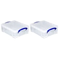 thumbnail image 1 of Really Useful Box 8.1L Storage Container with Clip Lock Handles (2 Pack), 1 of 5