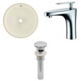 thumbnail image 1 of American Imaginations 16-in. W Round Bathroom Undermount Sink Set In Biscuit - Chrome Hardware - Overflow Drain Incl. AI-27036, 1 of 9