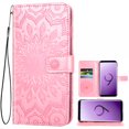 thumbnail image 1 of Étui de Téléphone pour Samsung Galaxy S9 Plus, Étui Portefeuille Folio à Rabat, Porte-Cartes en Cuir PU avec Fentes, Protection Intégrale Robuste, Support, Étui de Protection pour Téléphone pour Galaxy S9 Plus Femmes, Or Rose, 1 of 5