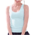 thumbnail image 4 of asjyhkr Womens Summer Tank Tops Cooling Ice Silk Lightweight Stretch Comfy Sleeveless Pajama Base Layer, 4 of 8