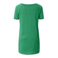 thumbnail image 5 of Birdeem Womens Summer Solid V Neck Loose Short Sleeve Tops T-Shirt Blouse, 5 of 5