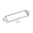 thumbnail image 4 of Unique Bargains 60x17mm Drawer Tag Label Metal Label Holder File Tag Frames Silver Tone 30 Pack, 4 of 6