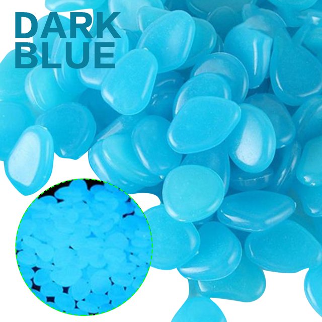 Leutsin Glow in The Dark Pebbles Luminous Stones Rocks For Garden Aquariums Decoration