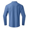 thumbnail image 5 of zanvin Chandail à Col Roulé Demi-Manches Longues pour Hommes, Basique, Ajusté, Bleu, m, 5 of 5