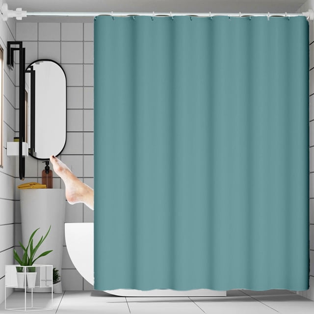 Chmadoxn Shower Curtain Waterproof And Mildews Proof Bathroom Shower Curtain Punch-free Light Transmitting And No Transparent Bathroom Partition Curtain Nylon Shower Curtain