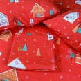 thumbnail image 2 of Hitime King Size 4-Piece Christmas Sheet Set - Ultra Soft & Breathable Polyester Bed Sheets, All Season Cooling Bedding with Deep Pockets, Wrinkle & Fade Resistant (Christmas House), 2 of 8