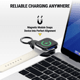 thumbnail image 3 of Scosche Awadpf-RP WatchIt KC Portable Compact Keychain Fast Charger for Apple Watch Black, 3 of 6