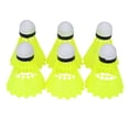 thumbnail image 3 of Badminton Shuttlecock, Nylon Badminton Nylon Fiber Yellow 6Pcs/Set 100g  For Training Accessory For Competition For Training For Recreation For Outdoor Sports, 3 of 8