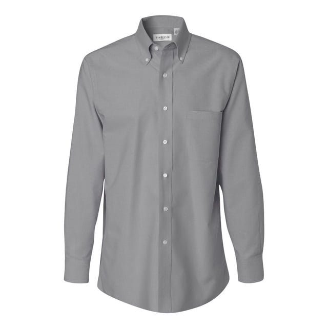 Van Heusen Chemise Oxford à Manches Longues pour Homme, P, Gris Foncé