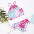 thumbnail image 4 of LSLJS Toddler Kids Baby Girls Fashion Cute Flowers Print Ruffles Bikini Swimsuit Set, Baby Swimwear, 4 of 8