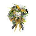 thumbnail image 2 of Bee Festival Wreath Spring Decorating Festival Front Door Wreath Decoration, 2 of 2