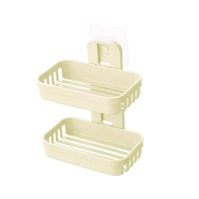 Harpily Organizer Rack Soap Holder Soap Dish With Draining Wall Mounted Bar Soap Holder Adhesive Soap Box Case For Shower
