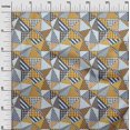 thumbnail image 3 of oneOone Viscose Chiffon Brown Fabric Check Patchwork Craft Projects Decor Fabric Printed By The Yard 42 Inch Wide, 3 of 5