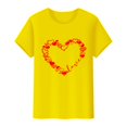 thumbnail image 4 of T-Shirts de la Saint-Valentin pour Femmes, T-Shirts Graphiques Cœur d'Amour, T-Shirts Graphiques Mignons pour Adolescentes, T-Shirts Décontractés Imprimés pour la Saint-Valentin, T-Shirt Col Rond Imprimé, Chandail pour Femmes, 4 of 8