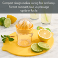 thumbnail image 4 of Mainstays Citrus Juicer with Integrated Container, Yellow, 4 of 12