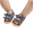 thumbnail image 4 of LSLJS Baby's First Walkers Baby Girls Sandals Stripe Solid Color Summer Flat Shoes Infant First Walkers, Kid Shoes, 4 of 9