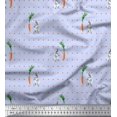 thumbnail image 1 of Soimoi Velvet Fabric Carrot & Rabbit Dots Print Fabric by the Yard 58 Inch Wide, 1 of 5