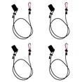 thumbnail image 2 of 4 Pieces 42" Kayak Canoe Rowing Boat Paddle Leash Rod Holder Keeper Lanyard Tether with Carabiner - Choice, 2 of 6