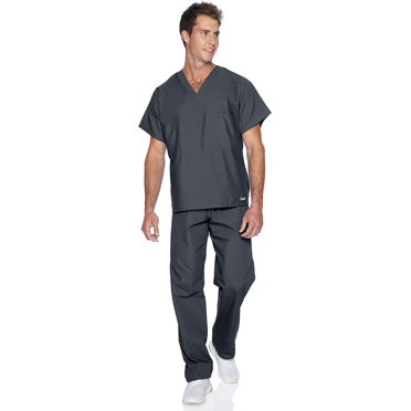 Landau Unisex Relaxed Fit Scrub Top, Fade Resistant, 1 Pocket