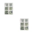 thumbnail image 3 of QualitChoice 1 Bag Glass Crystal Special-shaped Eye-catching Flat Bottom Easy to Paste Perfect Match Nail Rhinestones for Mobile Phone 320 White AB 2Set, 3 of 6