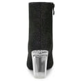 thumbnail image 3 of Unique Bargains Bottines à Paillettes à Talon Bloc Transparent pour Femmes, 3 of 6