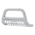 thumbnail image 1 of Aries 35-3014 Bull Bar  Polished; Stainless Steel; 3 Inch Diameter; With Brushed Stainless Skid Plate; With Track Mounting System For Light Mounts, 1 of 2