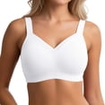 thumbnail image 1 of Elly Wireless Bra for Women Full Coverage Seamless Everyday Wear Mesh Lace Design Underwire Free Comfort, 1 of 4