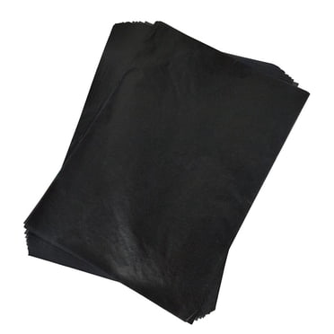 FRCOLOR Papier Carbone 75 Pcs Papier de Transfert Papier de Calque Papier Carbone Graphite Peinture Papier Enduit de Carbone (Noir),12.99"X9.06 Pouces(L X L)