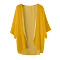 thumbnail image 4 of 2025 Femmes Solide Élégant Bouffant Femmes Automne Cardigans Chandails Manche Mousseline Cardigan Ample Cardigans d'Automne Couvre-Chef Chemisier Décontracté Cardigans de Soirée pour Femmes, 4 of 4