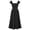Black, variant on HNMKIU Elegant Corset Dress Women's Lace Midi Dress Gothic Black,S