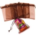 thumbnail image 4 of ORUYROP 100pcs Drawstring Organza Jewelry Candy Pouch Party Wedding Favor Gift Bags (3x4, Brown), 4 of 7