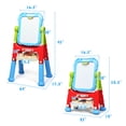 thumbnail image 2 of Costway Height Adjustable Kids Art Easel Magnetic Double Sided Board w/ Accessories Blue, 2 of 10