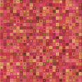 thumbnail image 1 of Ahgly Company Tapis d'Intérieur Lavables en Machine, Carrés de Transition Orange Vif, Carrés de 5 Pi, 1 of 7