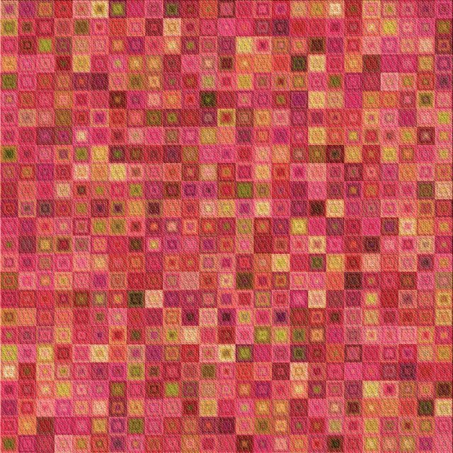 Ahgly Company Tapis d'Intérieur Lavables en Machine, Carrés de Transition Orange Vif, Carrés de 5 Pi