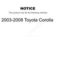 thumbnail image 2 of Transit Auto Front Complete Suspension Shocks Strut and Coil Spring Mount Assemblies Kit for Car 2003-2008 Toyota Corolla - Left Right Side (Driver Passenger) K78A-100177, 2 of 2