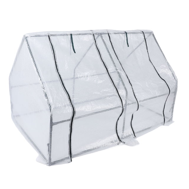 Portable Mini Greenhouse, Professional Steel Raised Garden Bed Kit with Zippered Entry, Reinforced Sturdy Windproof Compact Garden Tent for Indoor and Outdoor Use