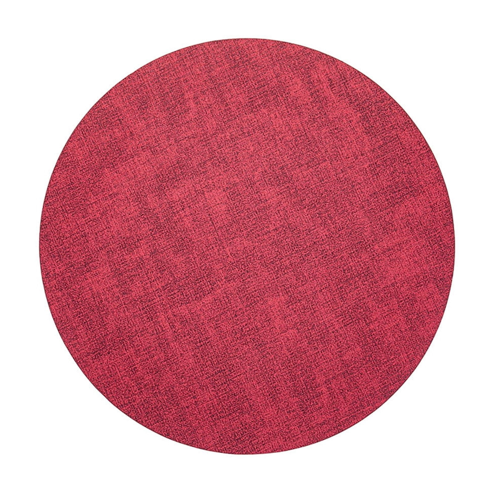 Napperons pour Table Ronde Tissu Cuir Napperon de Table Rond Tapis de Repas Double Face Hôtel Maison Tapis de Cuisine Occidentale Tapis de Bol Napperons Ronds