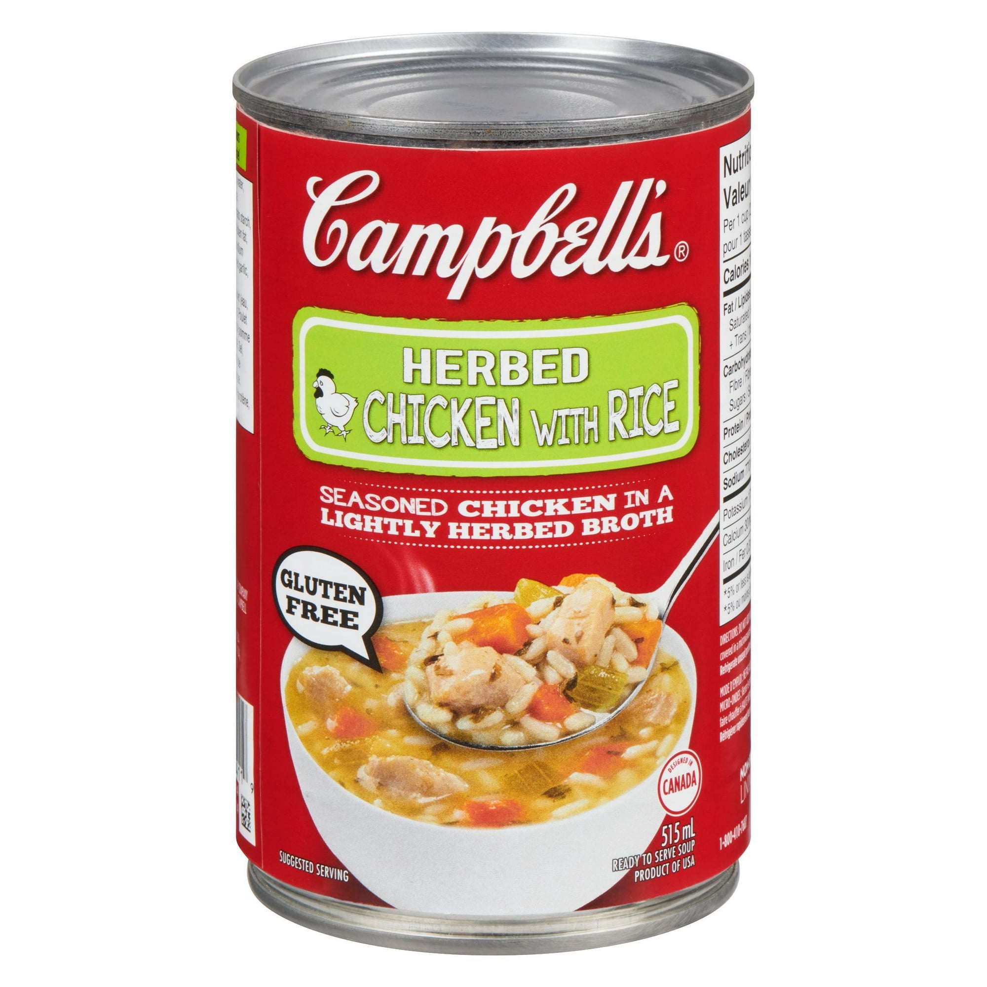 Campbell's® Ready to Serve Herbed Chicken with Rice Soup, Shelf Stable