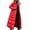 Red, variant on Lovzfmll Hoodie for Women, Long Puffer Long Winter Clothing Casual Outerwear Quilted Jackets Winter Coats