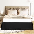 thumbnail image 1 of PiccoCasa Bed Skirt Double Brushed Microfiber with Dust Ruffle, King Black, 1 of 6
