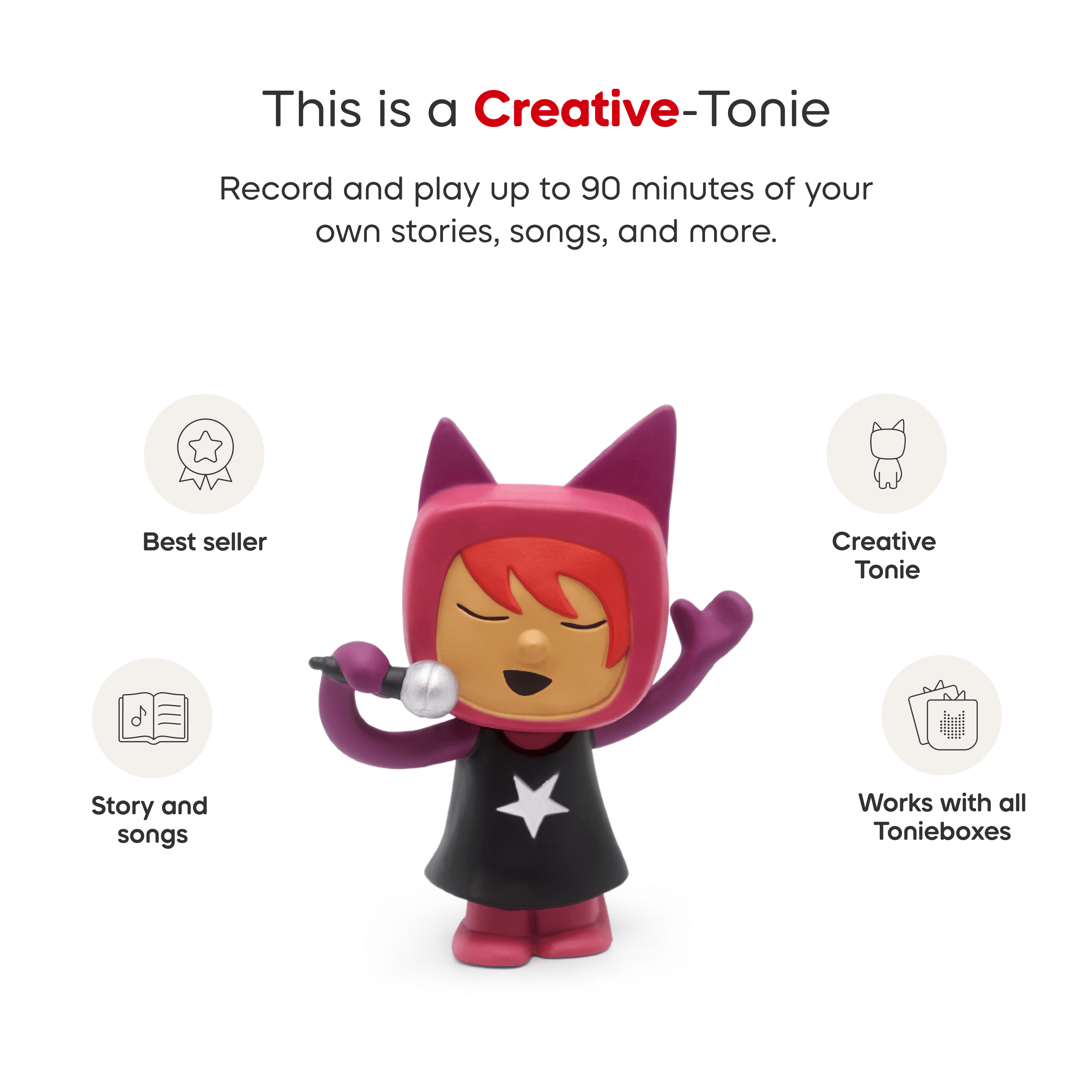 Tonies Figurine Audio -Tonies Créatifs chanteuse (Anglais)