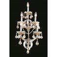 thumbnail image 2 of Elegant Lighting Maria Theresa Transitional 5 Light E12 Golden Teak Wall Sconce, 2 of 2