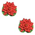 thumbnail image 1 of QualitChoice Artificial Lotus Replacement Simulation Outdoor Garden Park Pond Pool Photography Fake Water Flower Decor Red 2PCS, 1 of 6