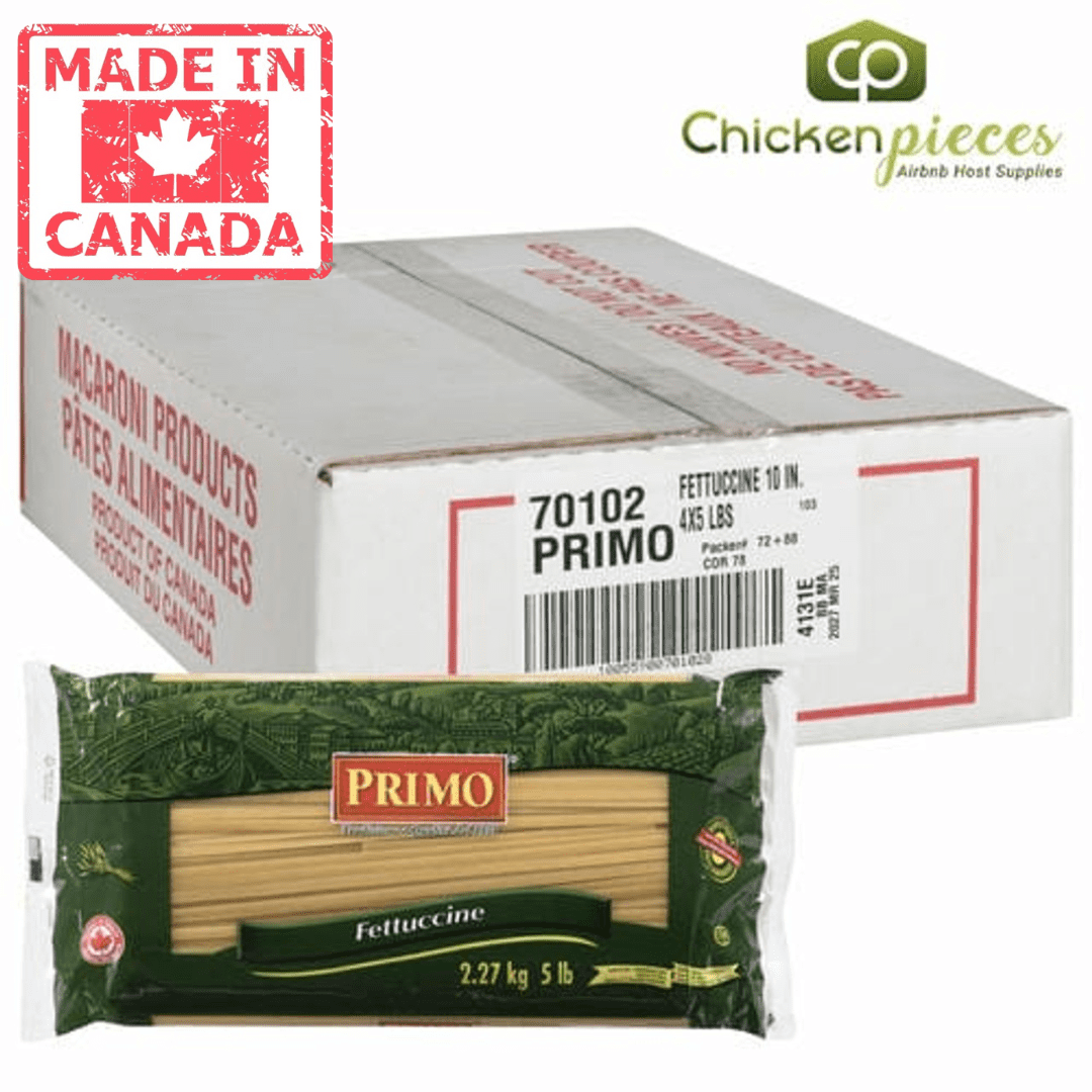 Primo Pasta Fettuccine 10 in. 2.27kg/5lbs (4/Case)-Canadian Made